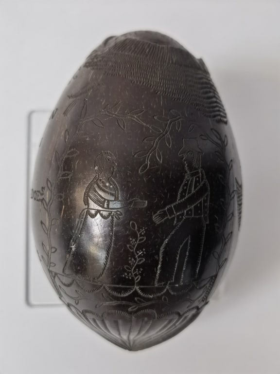 19th C. Shell Carving: 19th C. Shell Carving, 5.25in