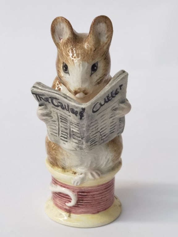 1989 Royal Albert Porcelain Tailor of Gloucester F: 1989 Royal Albert Porcelain Tailor of Gloucester Figurine, 3.75in