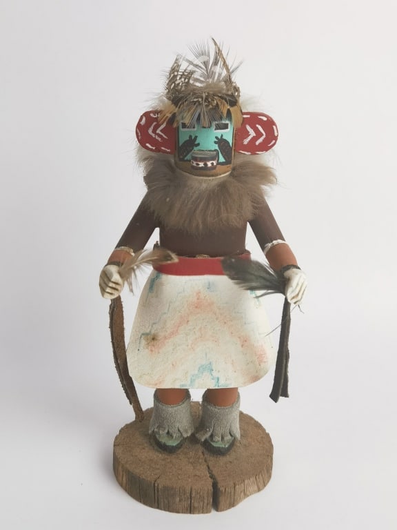 Signed J. Begay Hopi Navajo Pautiwa Kachina: Signed J. Begay Hopi Navajo Pautiwa Kachina, 8in