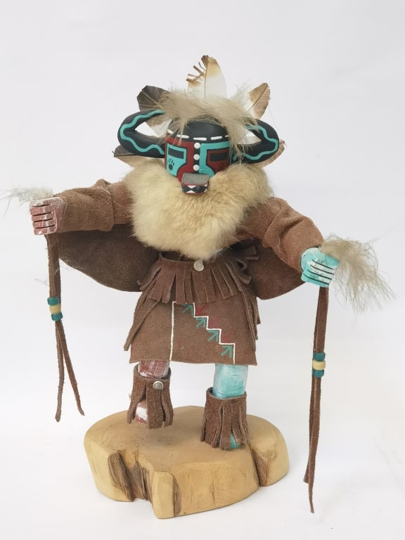 Vintage Signed Navajo Hototo Hopi Kachina Doll (1 of 5)