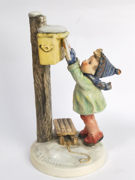 Vintage Goebel Hummel "A Letter to Santa Claus" Fi: Vintage Goebel Hummel "A Letter to Santa Claus" Figurine, 7.25in
