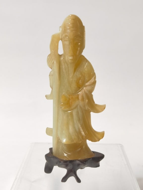 Chinese Jade Carved Shoulao (1 of 4)