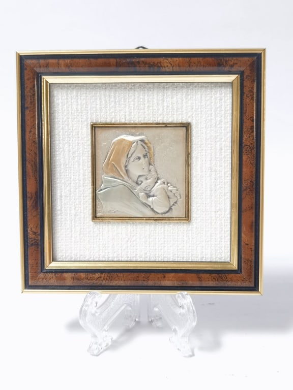 Vatican 925 Silver Religious Icon: Vatican 925 Silver Religious Icon, 4.5in by 4.5in