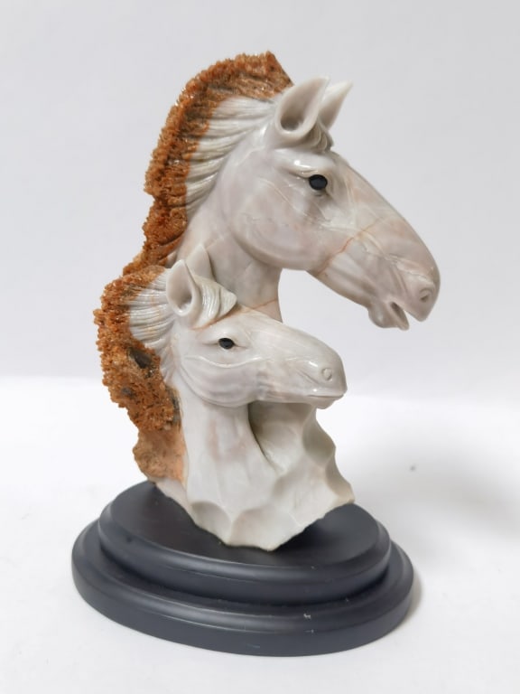 Hand Crafted Soapstone Horse Sculpture (1 of 4)