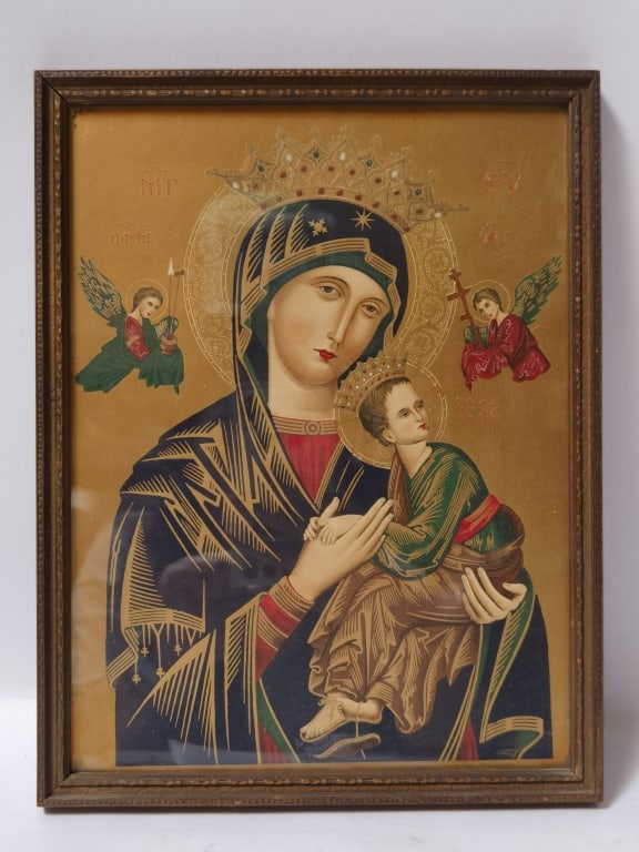 S. Maria De Perfetuo Succursu Icon: S. Maria De Perfetuo Succursu Icon, 11.75in by 9 1/8in