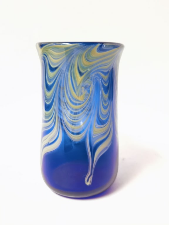 2006 John Barber Green Pulled Feather Cobalt Blue - 3