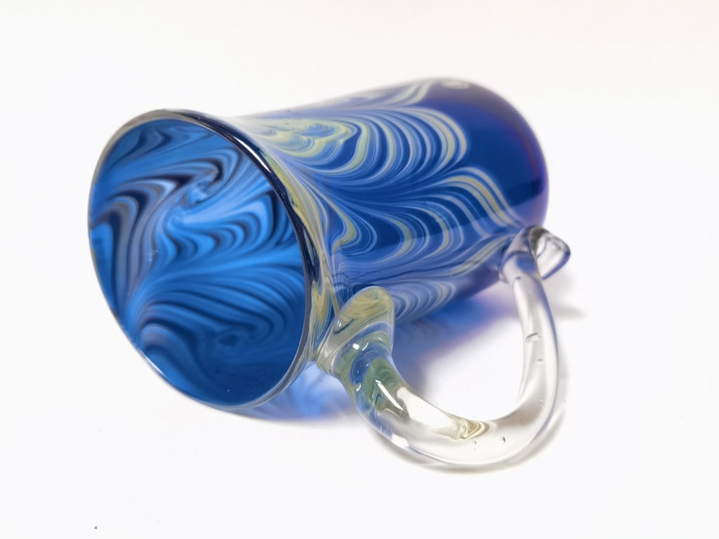 2006 John Barber Green Pulled Feather Cobalt Blue - 4