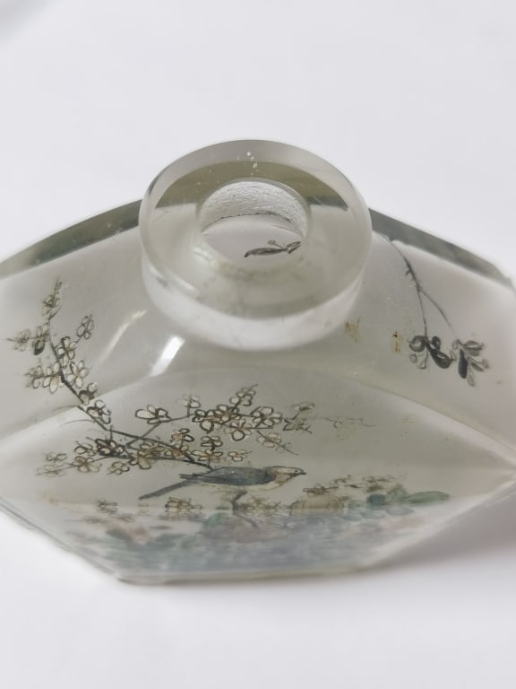 Chinese Reverse Painted Glass Snuff Bottle - 5