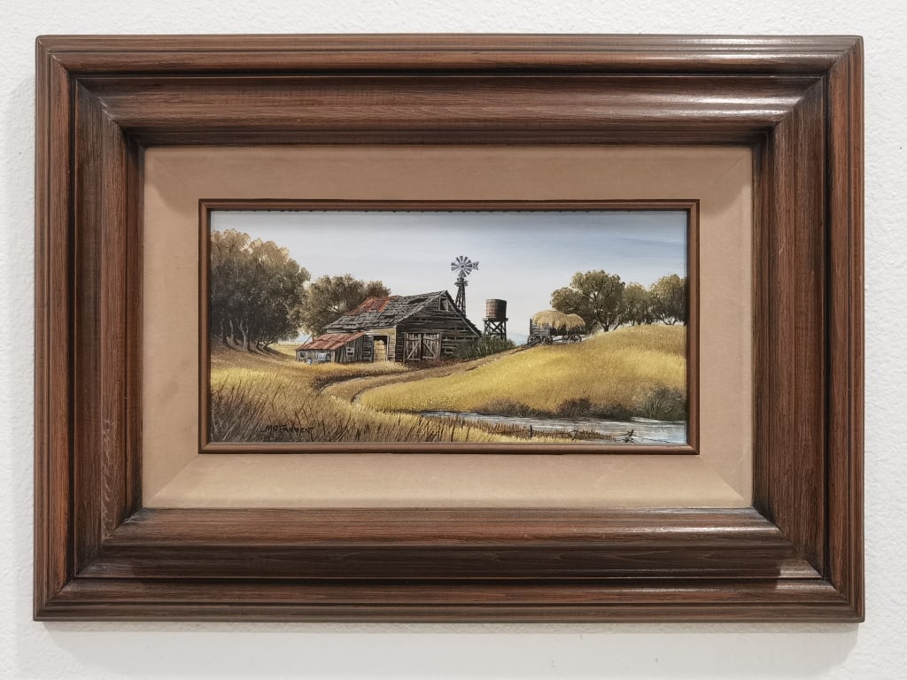 Signed McFarren Landscape Oil Painting on Board: Signed McFarren Landscape Oil Painting on Board, 20.5in by 14.5in