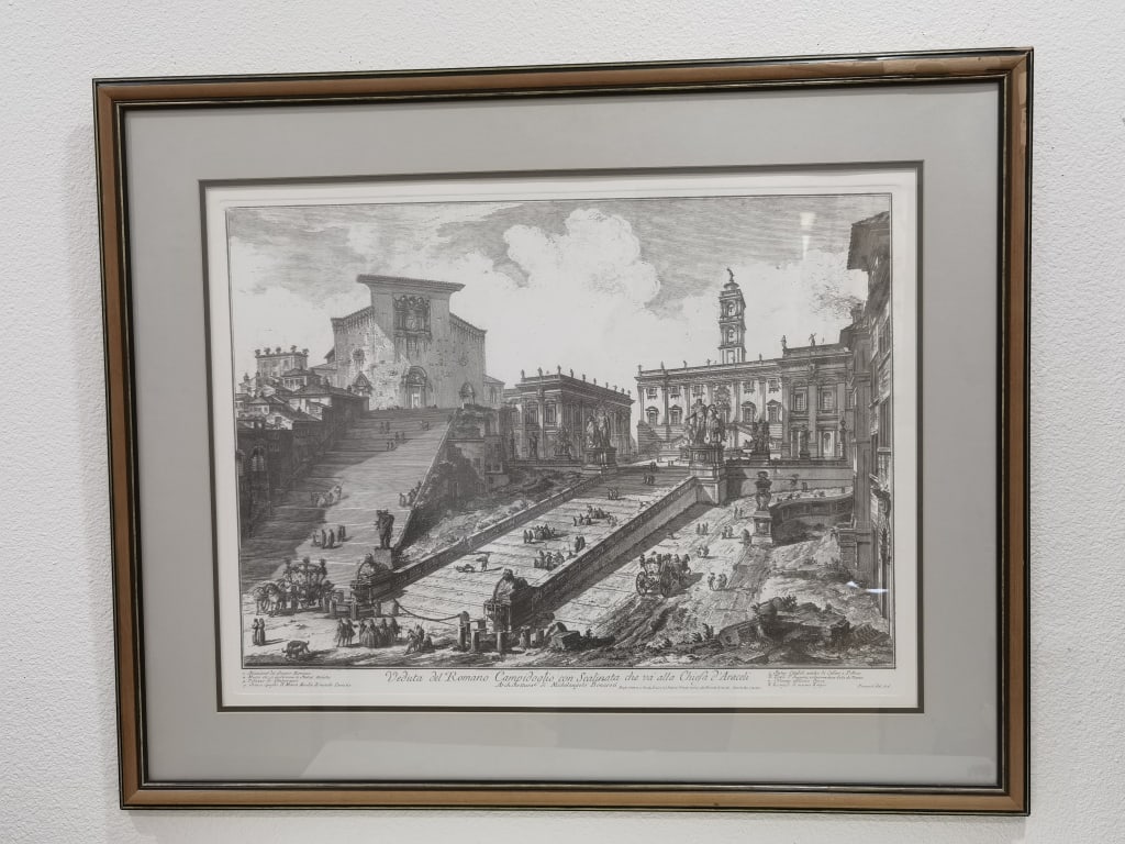 Architectura di Michaelangelo Bonaroti Print: Architectura di Michaelangelo Bonaroti Print, 33in by 27in
