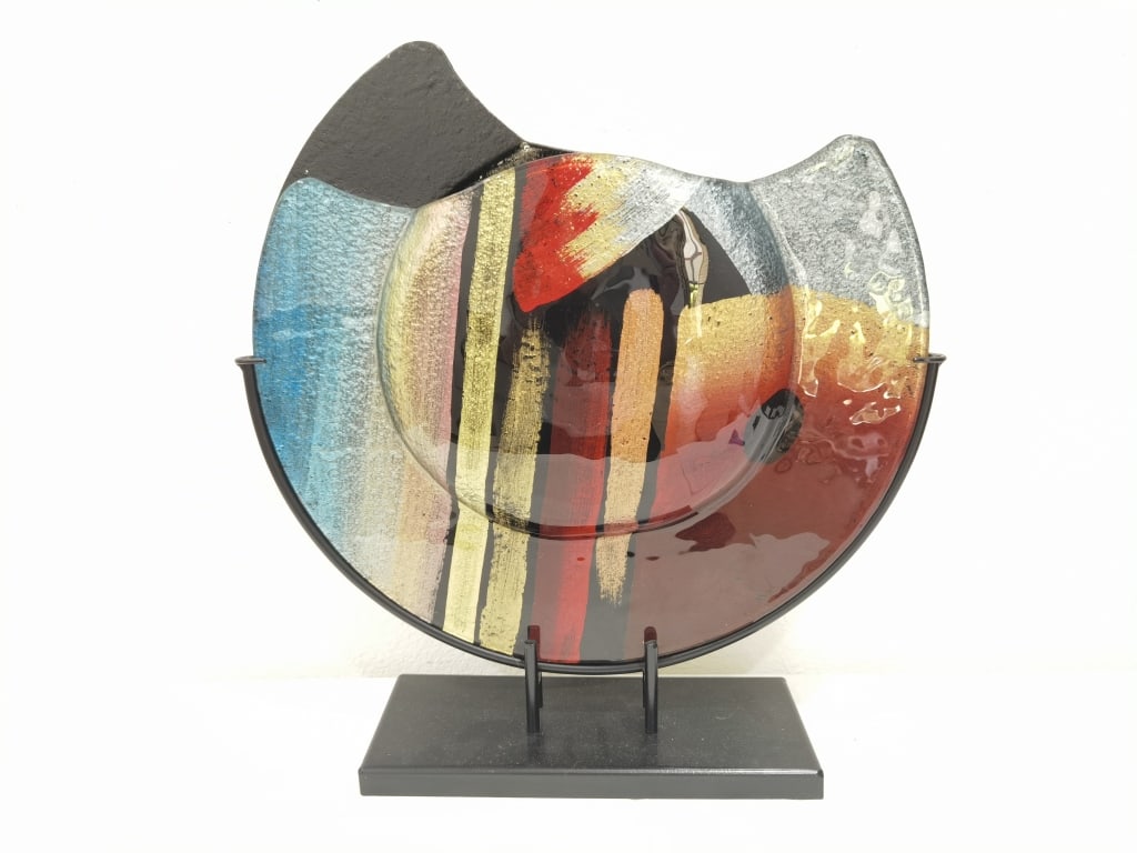 Fused Art Glass Vase (1 of 3)