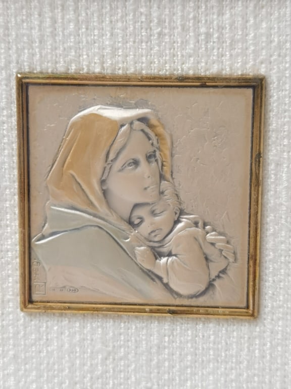 Vatican 925 Silver Religious Icon - 2