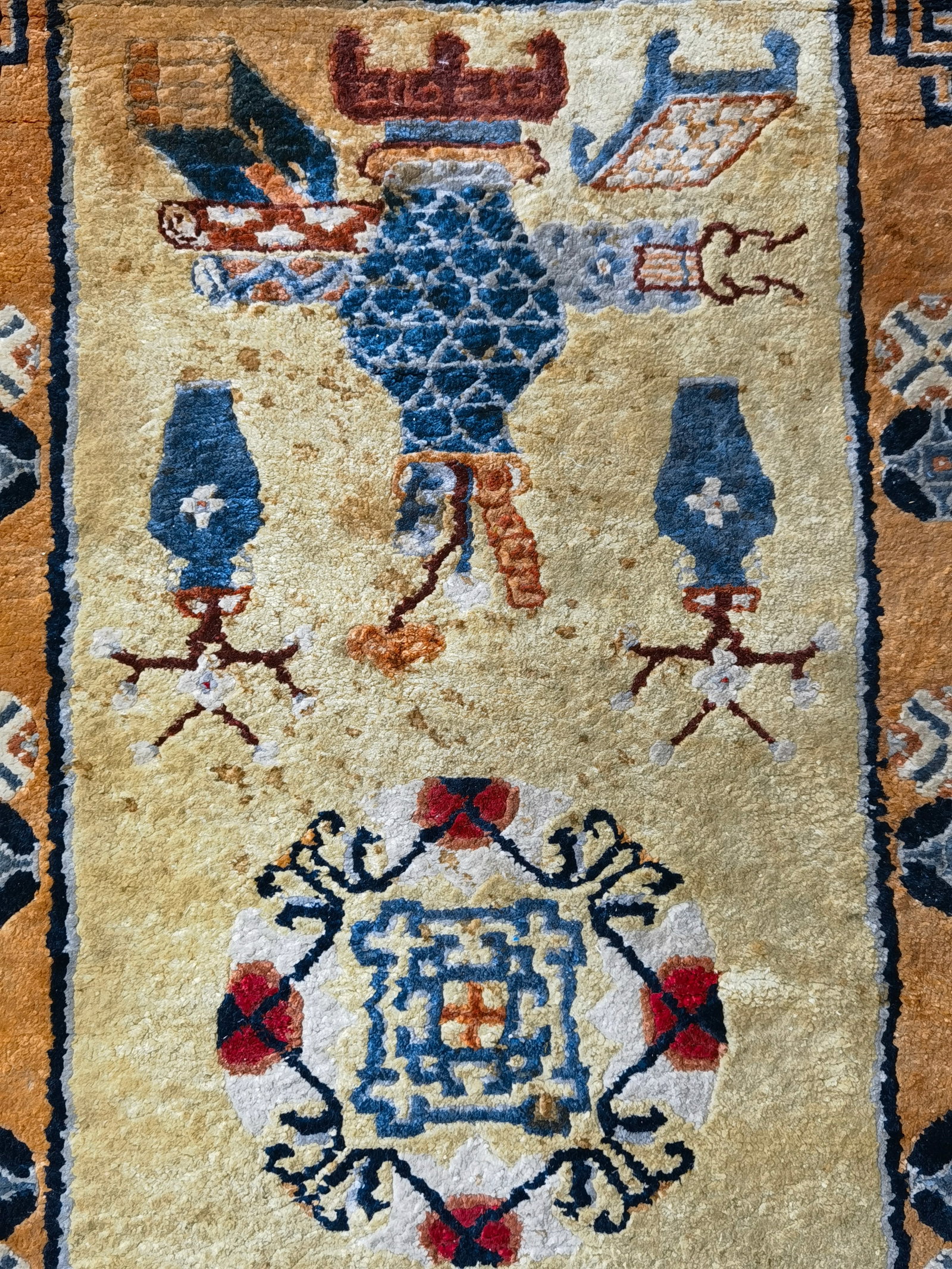 Chinese Patterned Small Rug - 3