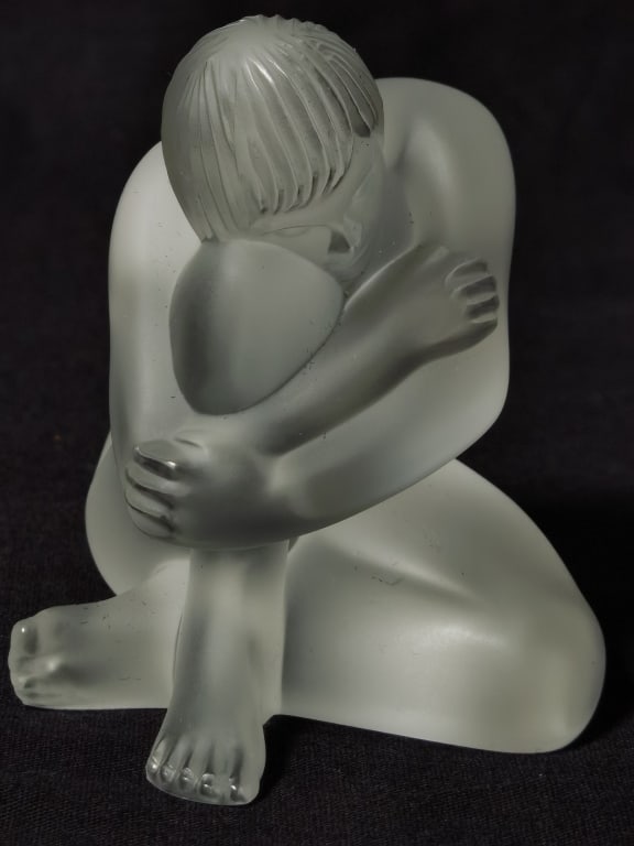 Lalique France Frosted Crystal Nu Reve Figurine (1 of 5)