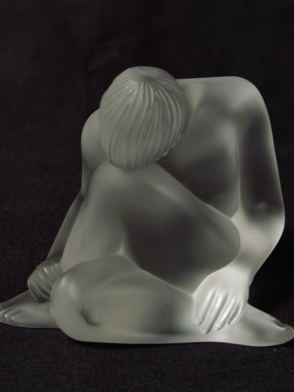 Lalique France Frosted Crystal Nu Reve Figurine (1 of 5)
