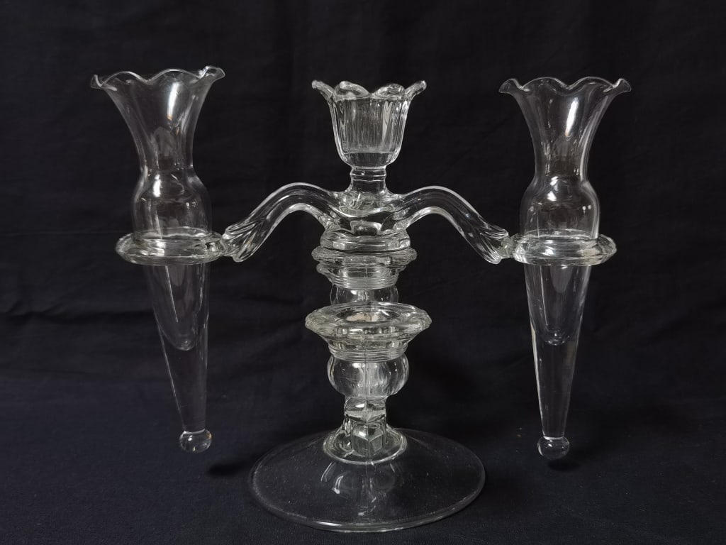 Vintage Cambridge Glass Candle Holders (1 of 5)