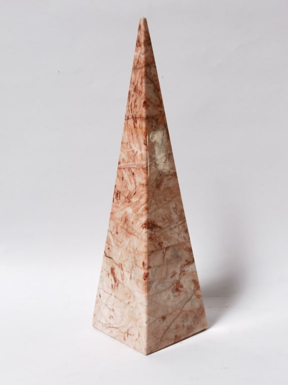 Large Pink Marble Obelisk - 3