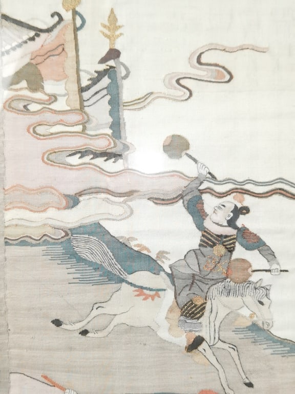 Qing Chinese "Three Kingdom" Kesi Panel - 5
