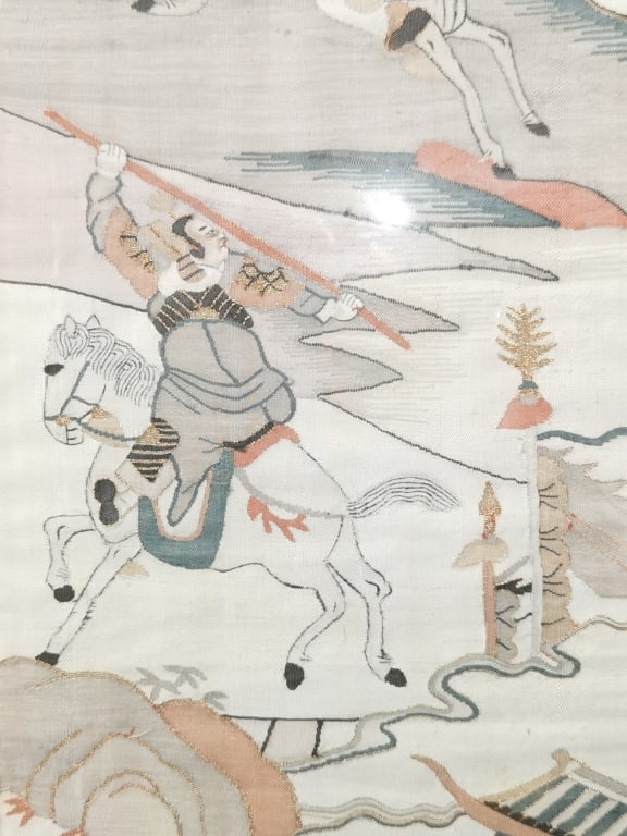 Qing Chinese "Three Kingdom" Kesi Panel - 6