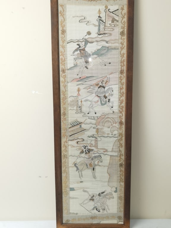 Qing Chinese "Three Kingdom" Kesi Panel - 8