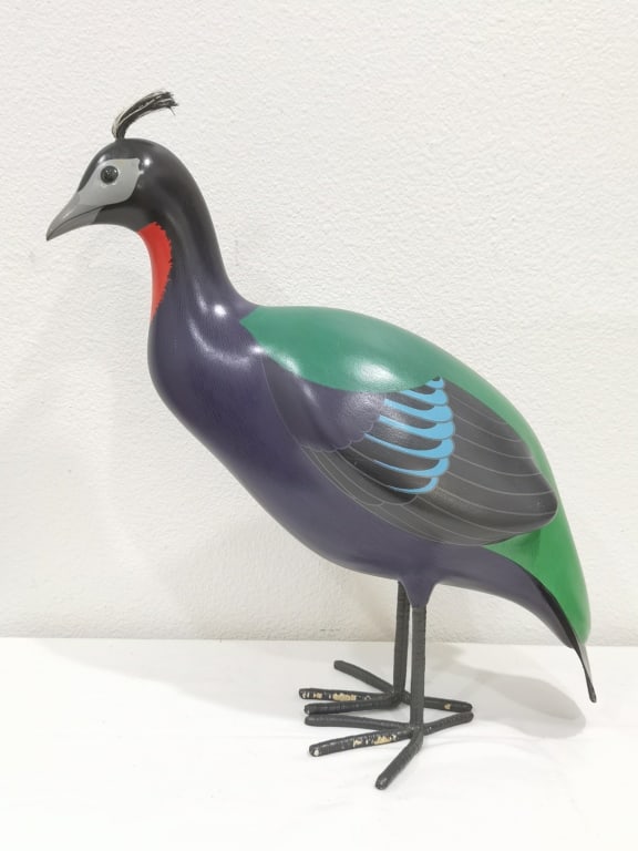 1986 Limited Ed. Signed C.E. Illartune Carved Bird: 1986 Limited Ed. Signed C.E. Illartune Carved Bird, 5/700, 18in by 18in