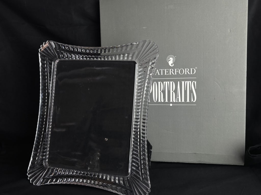 Waterford Crystal Fine Portrait Picture Frame: Waterford Crystal Fine Portrait Picture Frame, 13.5in by 11.75in