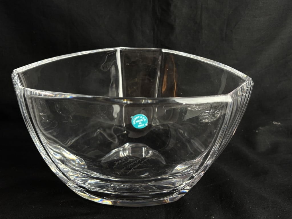 Tiffany & Co. Hexagonal Crystal Serving Bowl (1 of 7)
