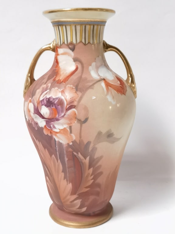 Vintage Japanese Porcelain Hand Painted Vase (1 of 5)