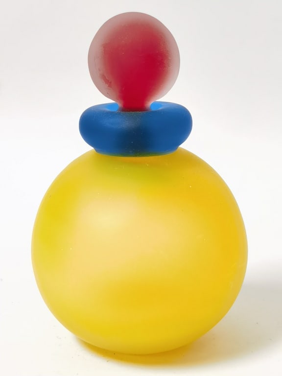 Vintage Murano Italy Frosted Art Glass Perfume Bot (1 of 3)