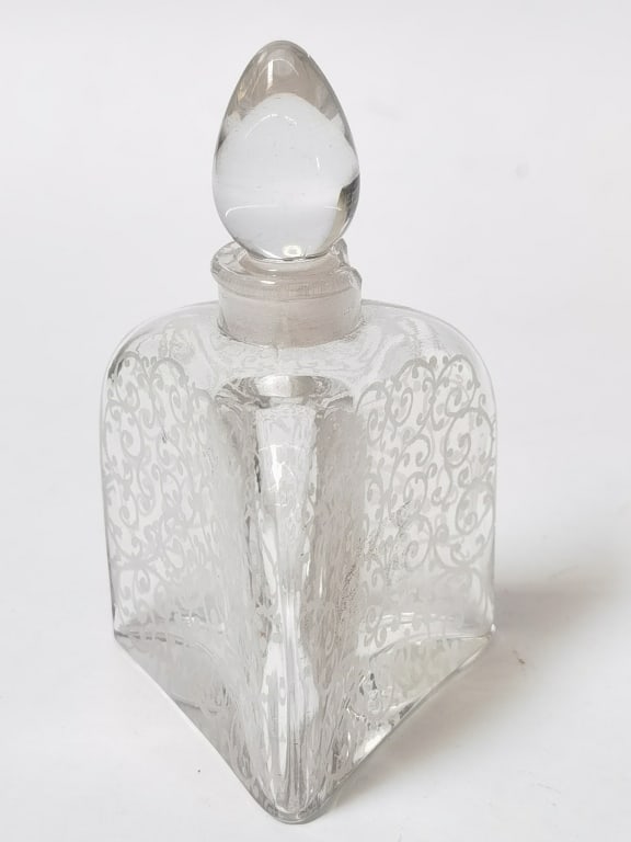 Vintage Baccarat France Etched Crystal Glass Perfu (1 of 5)