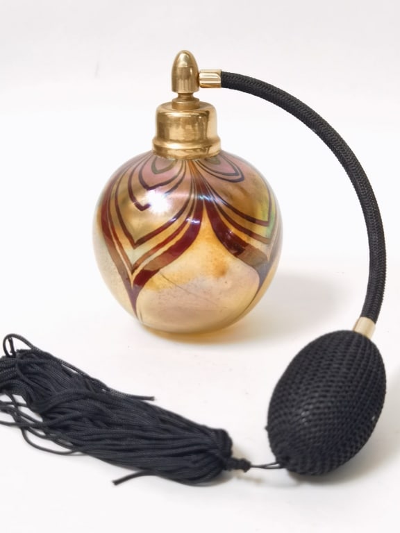 Vintage Brioni Iridescent Pulled Feather Glass Per (1 of 4)