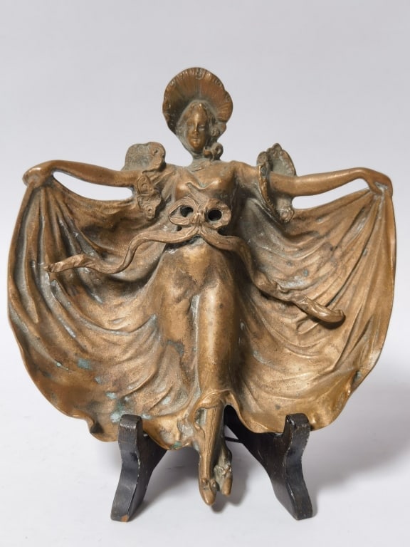 Vintage Art Nouveau Bronze Vide-Poche Trinket Dish (1 of 5)
