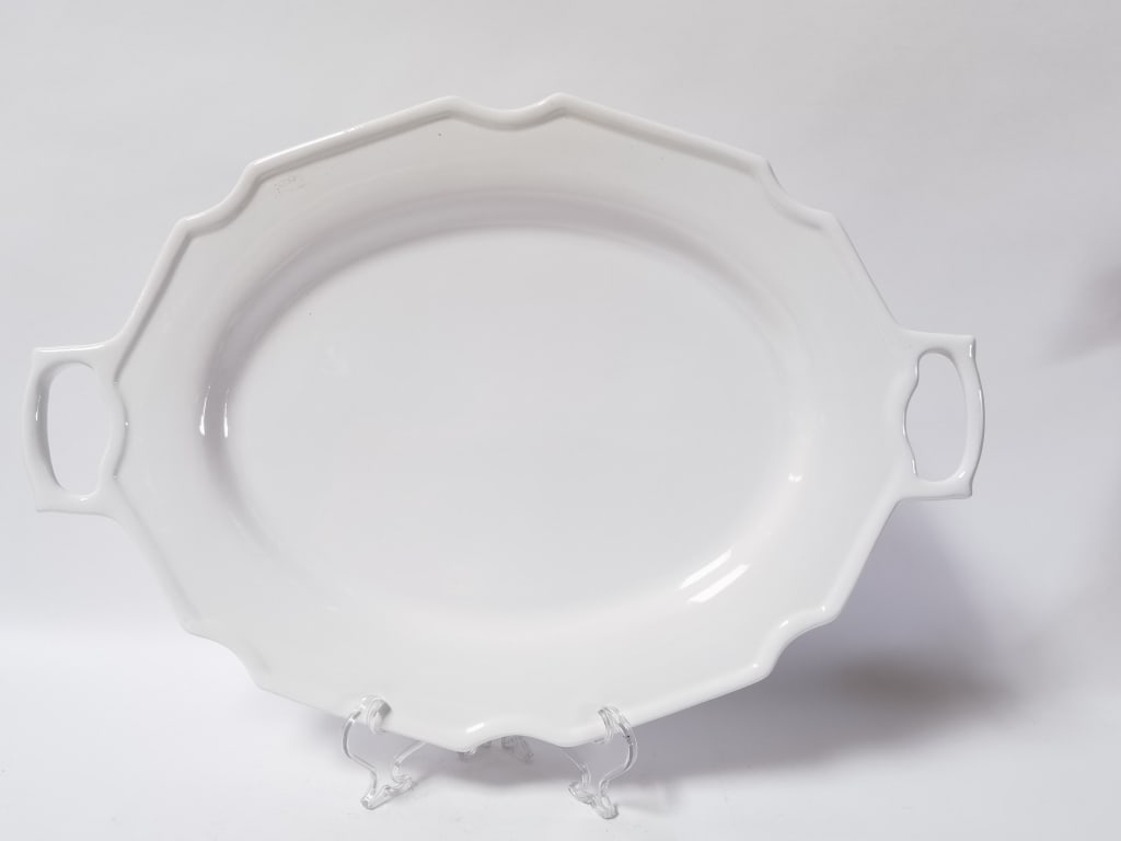 William Sonoma White Ceramic Serving Platter (1 of 5)
