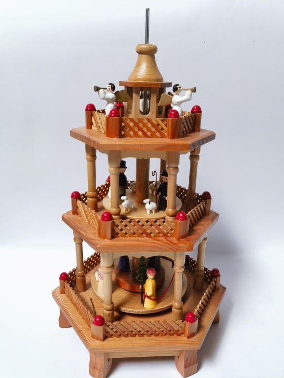Vintage Three-Tier German Christmas Pyramid (1 of 4)