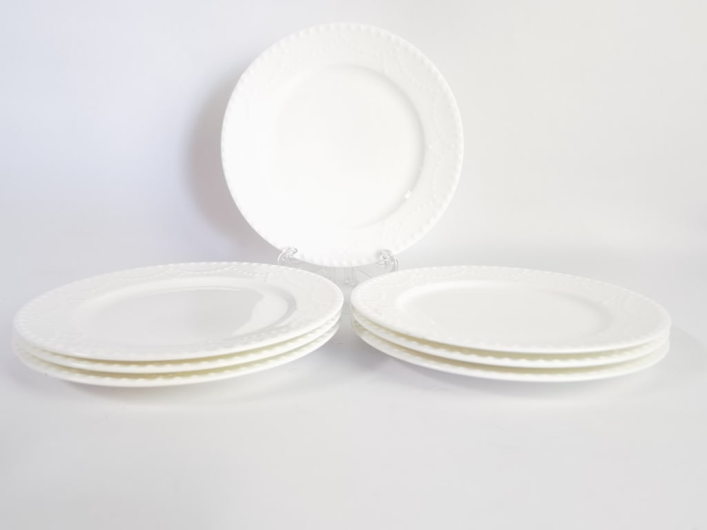 (7) Vintage Gorham Porcelain Callington Plates: (7) Vintage Gorham Porcelain Callington Plates, 6.25in