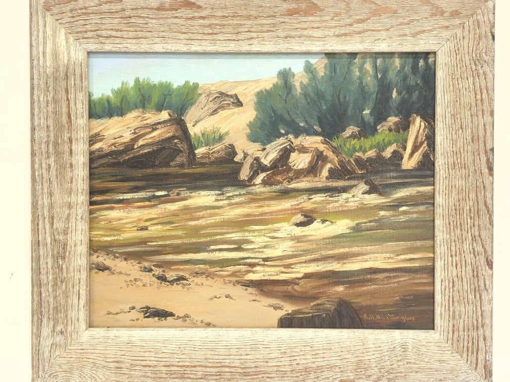 Vintage Landscape Oil Painting Signed Ruth Ann You (1 of 7)