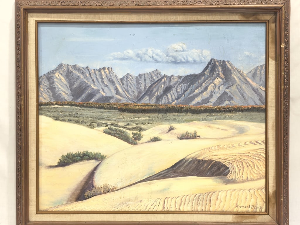 Vintage Landscape Oil Painting Signed Richard Blai (1 of 8)