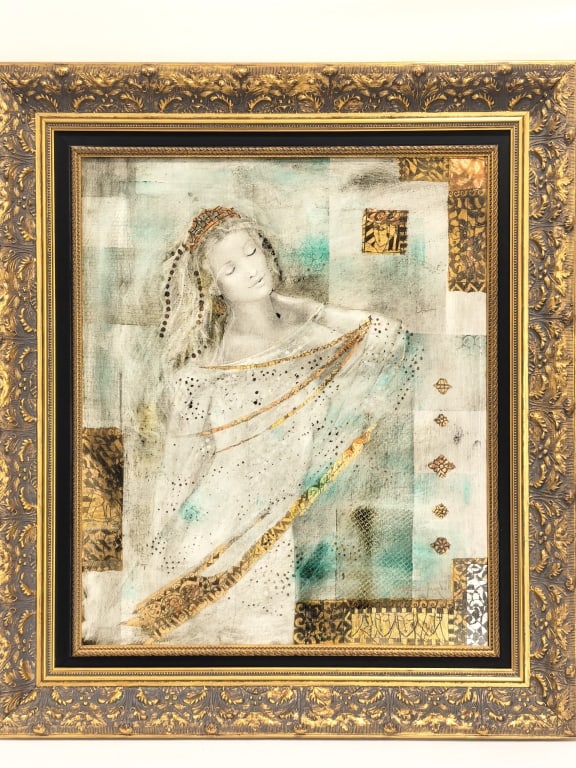 Large Signed Csaba Markus Serigraph: Large Signed Csaba Markus Serigraph, 31.75in by 27.75in