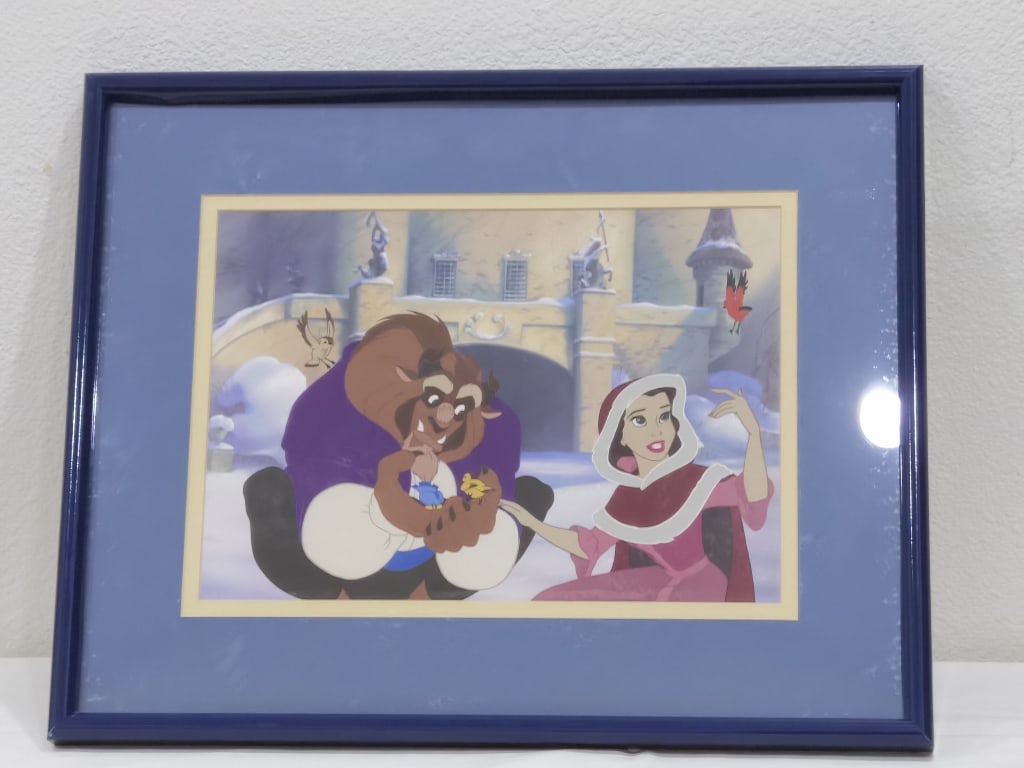 Limited Ed. Disney Classic "Belle Tames the Beast": Limited Ed. Disney Classic "Belle Tames the Beast" Lithograph, 22598/30000, 21in by 17in