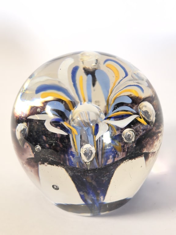 Portugal Made Bullicante Spatter Flower Glass Pape (1 of 6)