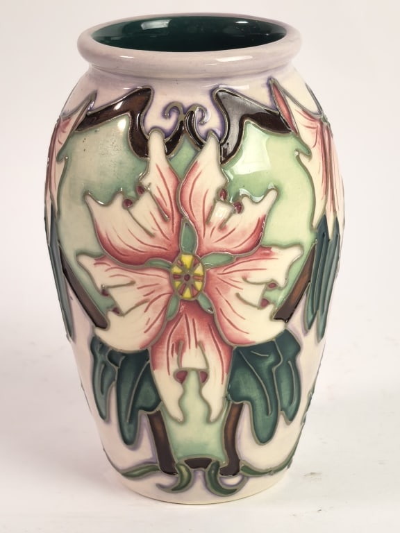 2001 Moorcroft Pottery Baluster Vase: 2001 Moorcroft Pottery Baluster Vase, 4.25in