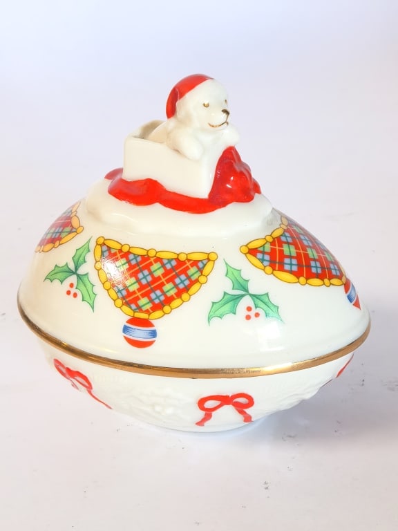 1994 Limited Ed. Lenox Porcelain Christmas Egg Box (1 of 4)