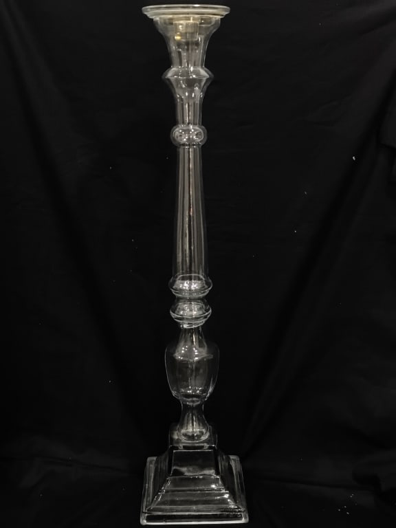 Large Vintage Alberto Glass Candlestick (1 of 5)
