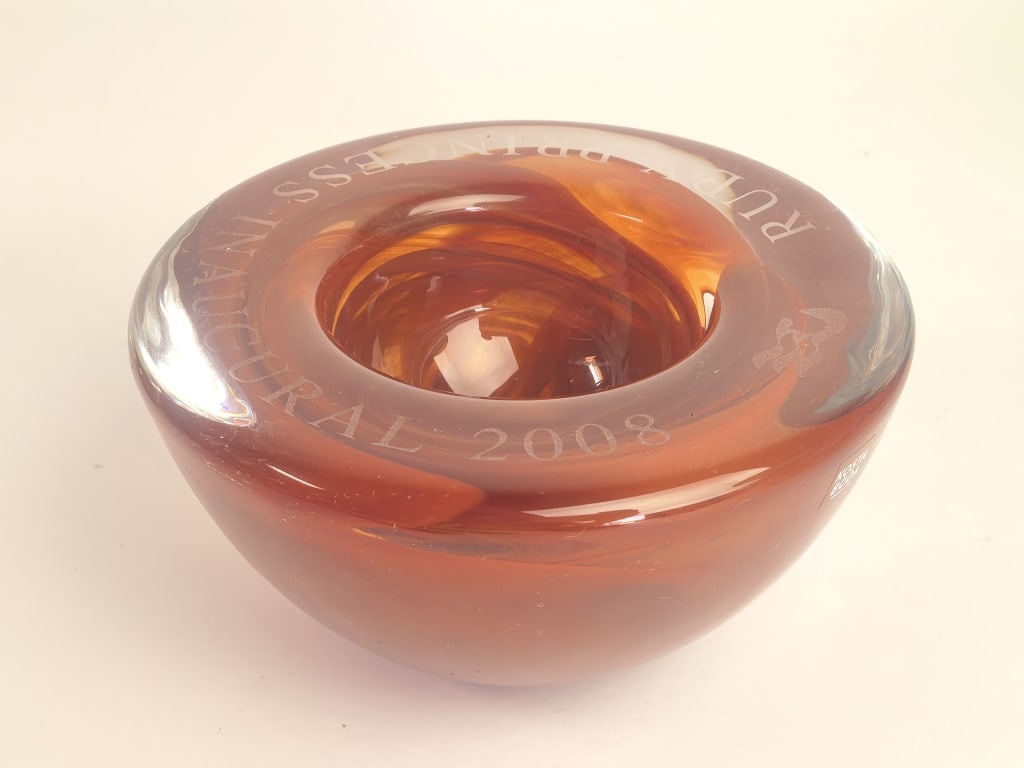 2008 Kosta Boda Ruby Princess Inaugural Bowl (1 of 5)