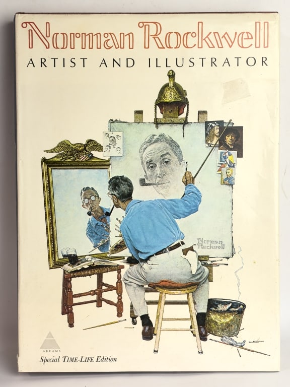 1971 Norman Rockwell Artist and Illustrator: 1971 Norman Rockwell Artist and Illustrator, 17.25in by 12.5in by 1.75in