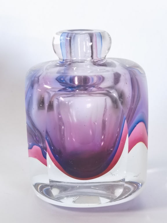 Murano Italy Sommerso Glass Perfume Bottle (1 of 6)