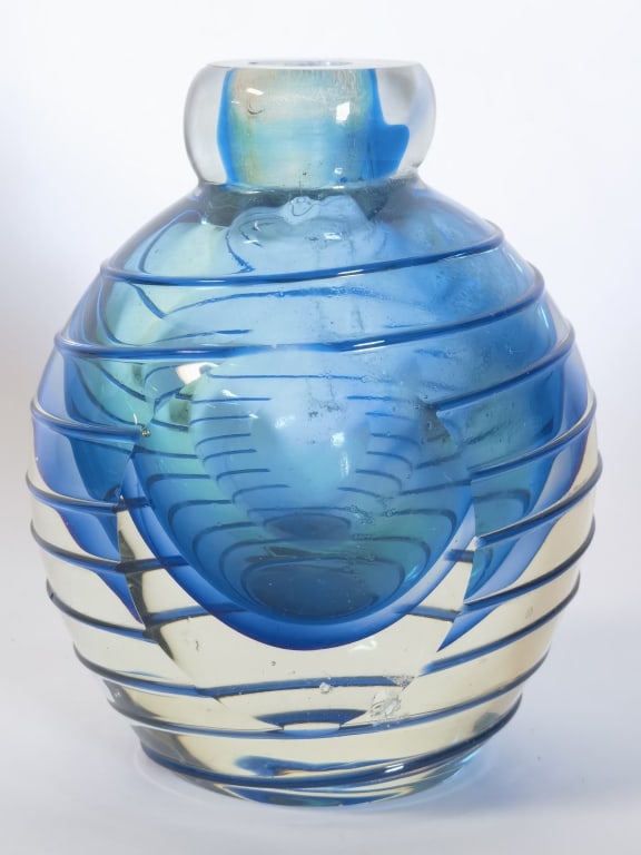 Murano Italy Cut-Facet Sommerso Glass Perfume Bott (1 of 5)