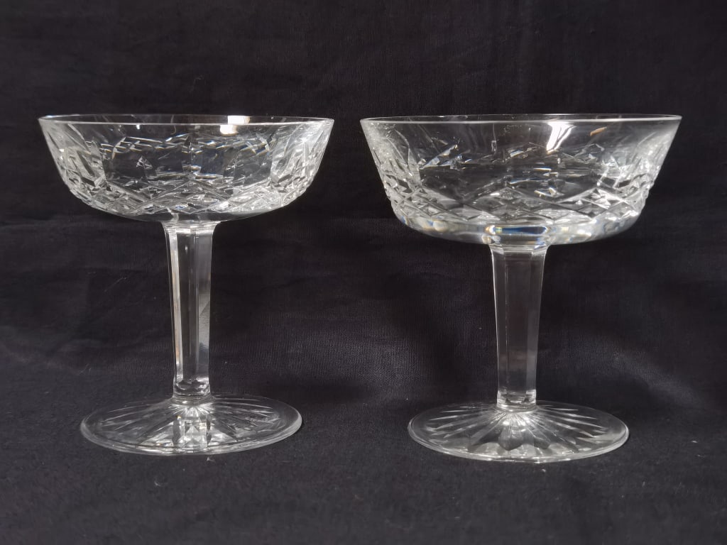 Pr. of Waterford Crystal Lismore Champagne Coupe (1 of 3)