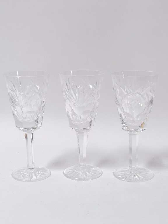 (3) Waterford Crystal Ashling Wine Glasses (1 of 5)