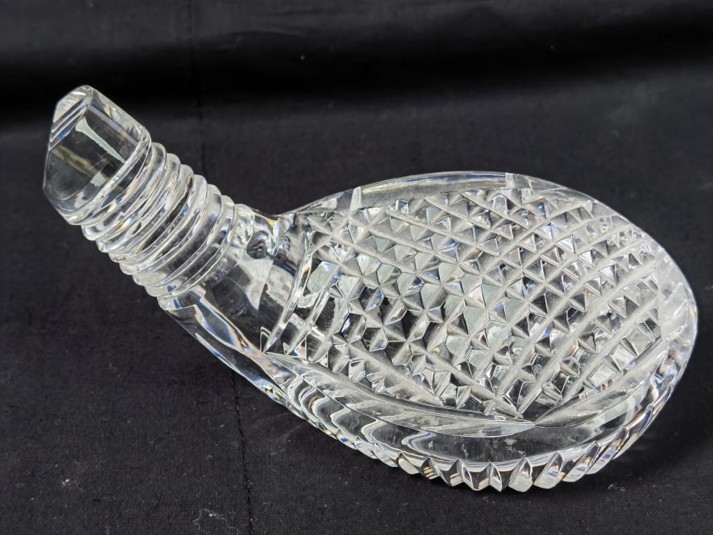 Vintage Waterford Crystal Golf Club Head Paperweig: Vintage Waterford Crystal Golf Club Head Paperweight, 5.5in by 3in